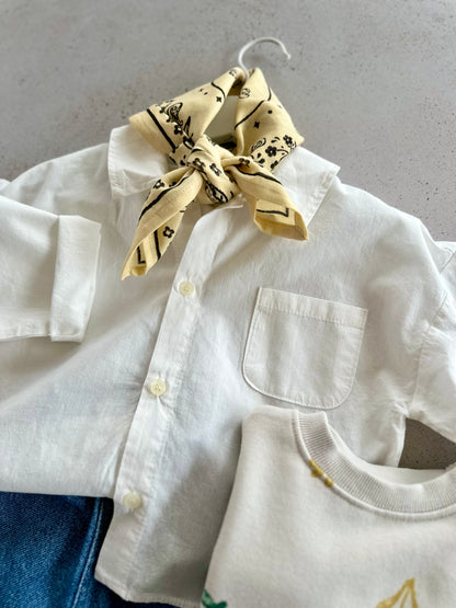 Oscar mini scarf - wine/butter