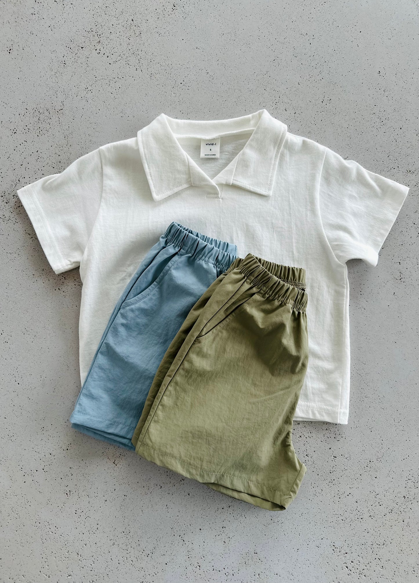 Sketch shorts - khaki/sky
