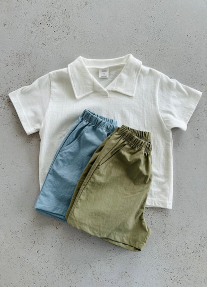 Sketch shorts - khaki/sky