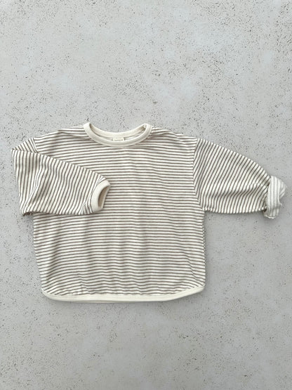 Bangbang stripe sweater - beige
