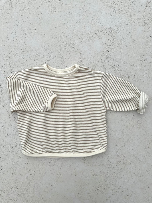 Bangbang stripe sweater - beige