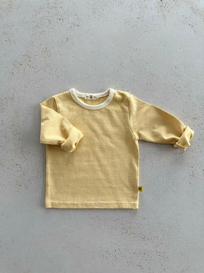 Bebe Lou stripe longsleeve - navy/yellow
