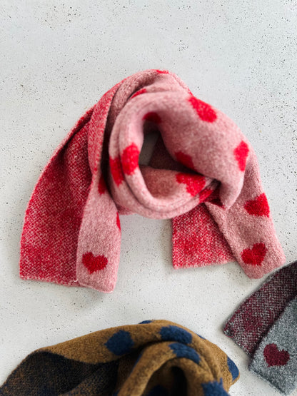 Hearts scarf - colors