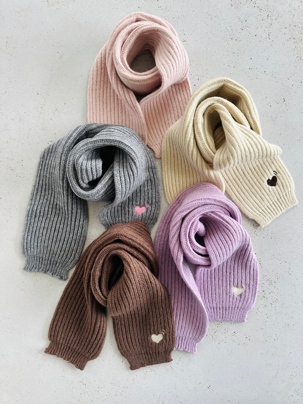 Little heart scarf - colors