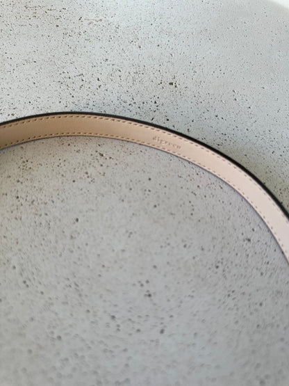 Acorn leather belt - brown