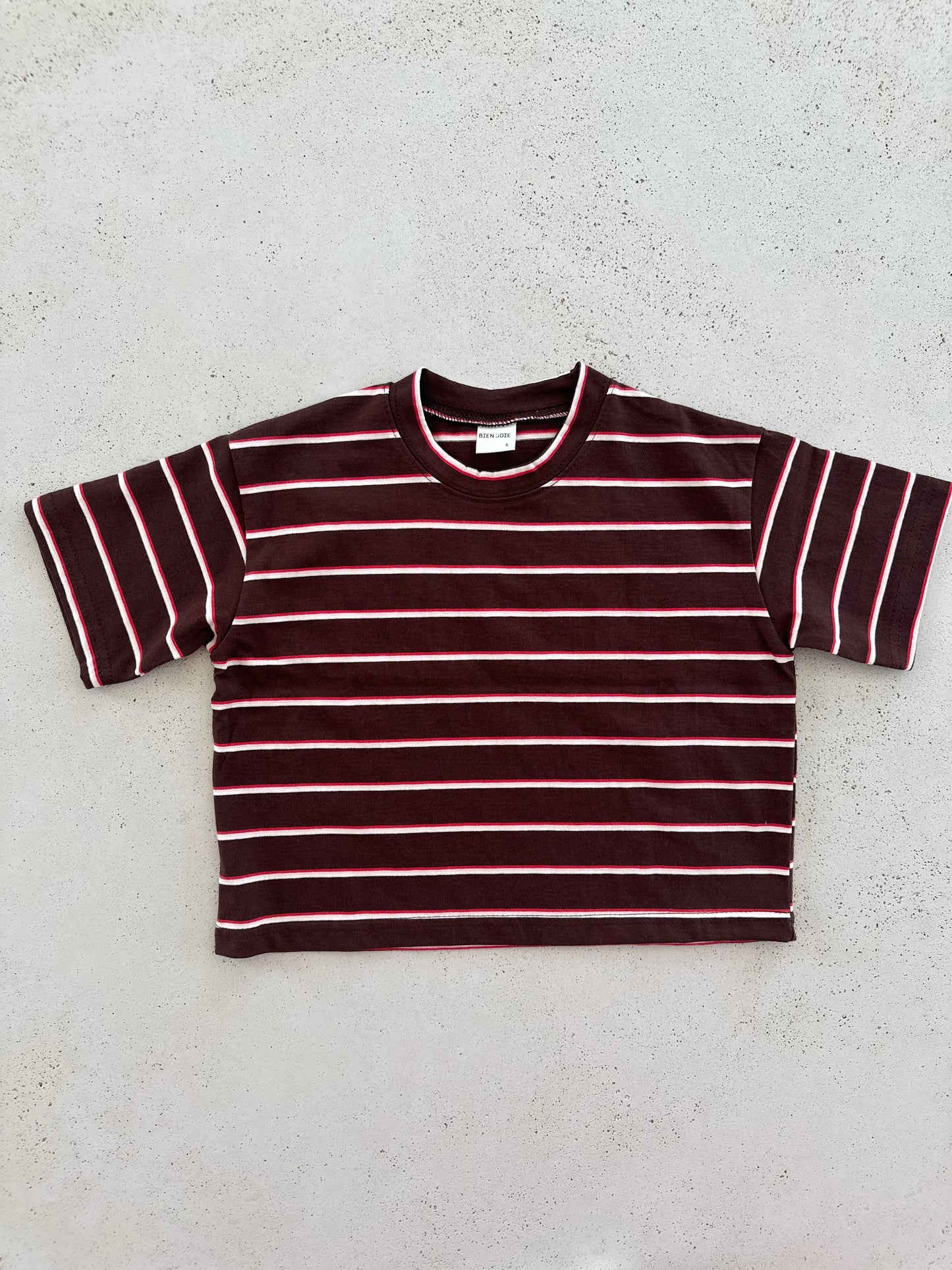 Baro stripe tee - brown