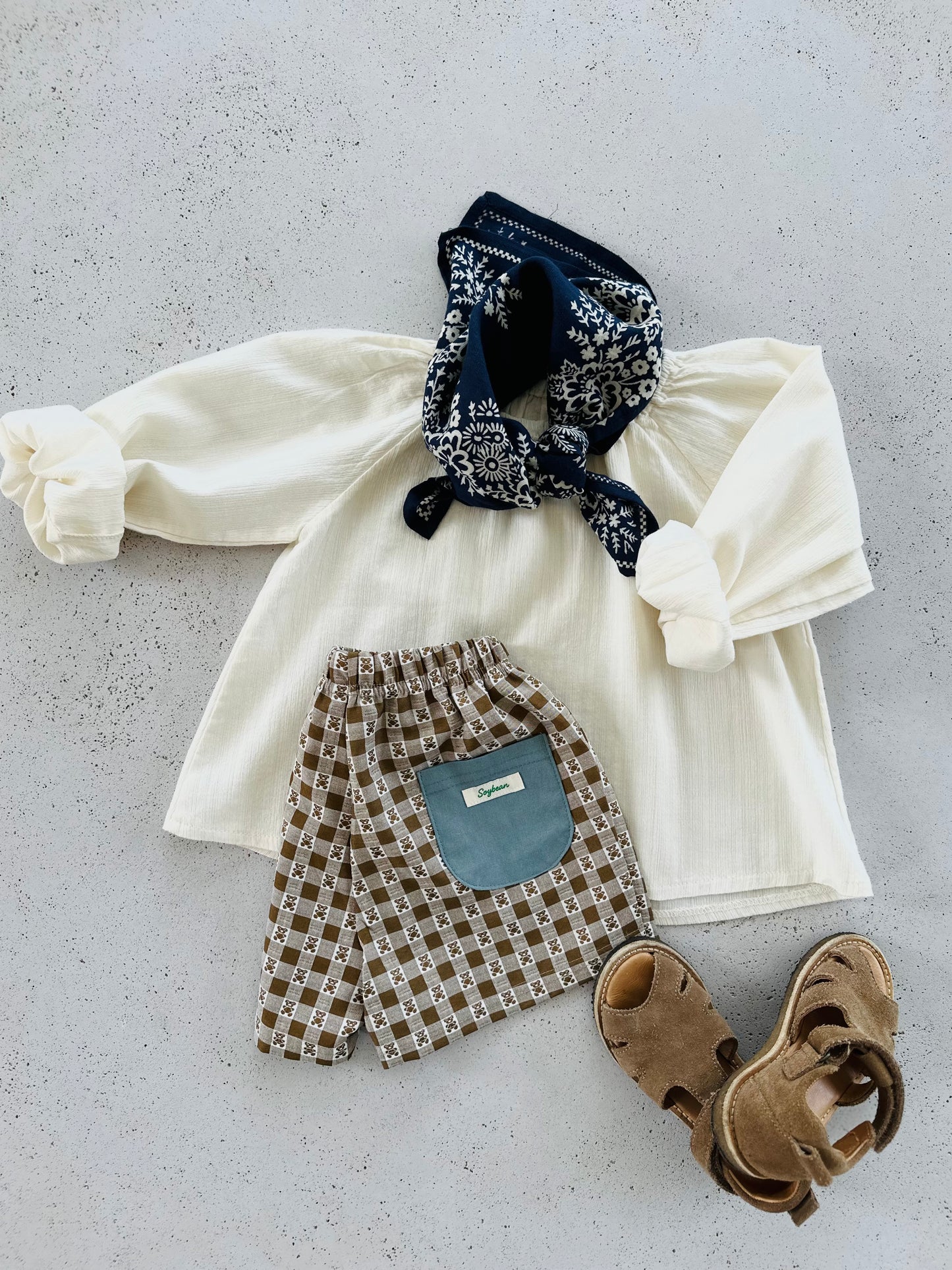 Cute bear shorts - milk-brown