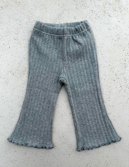Nalnari flare pants - grey melange