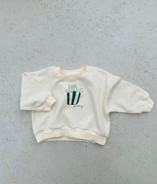 Popcorn sweatshirt - ecru