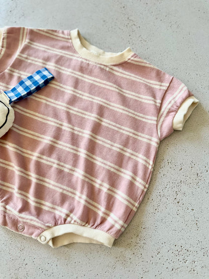 Bebe Saint stripe summer suit - pink