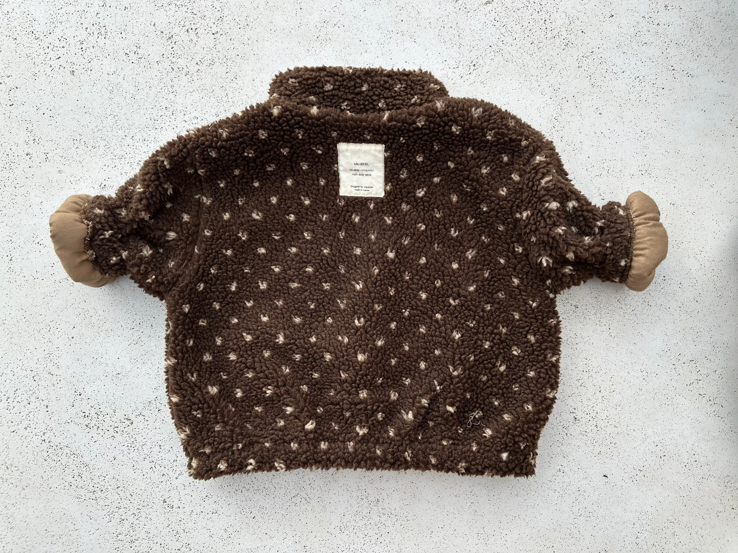 Bebe monet fleece jacket - brown