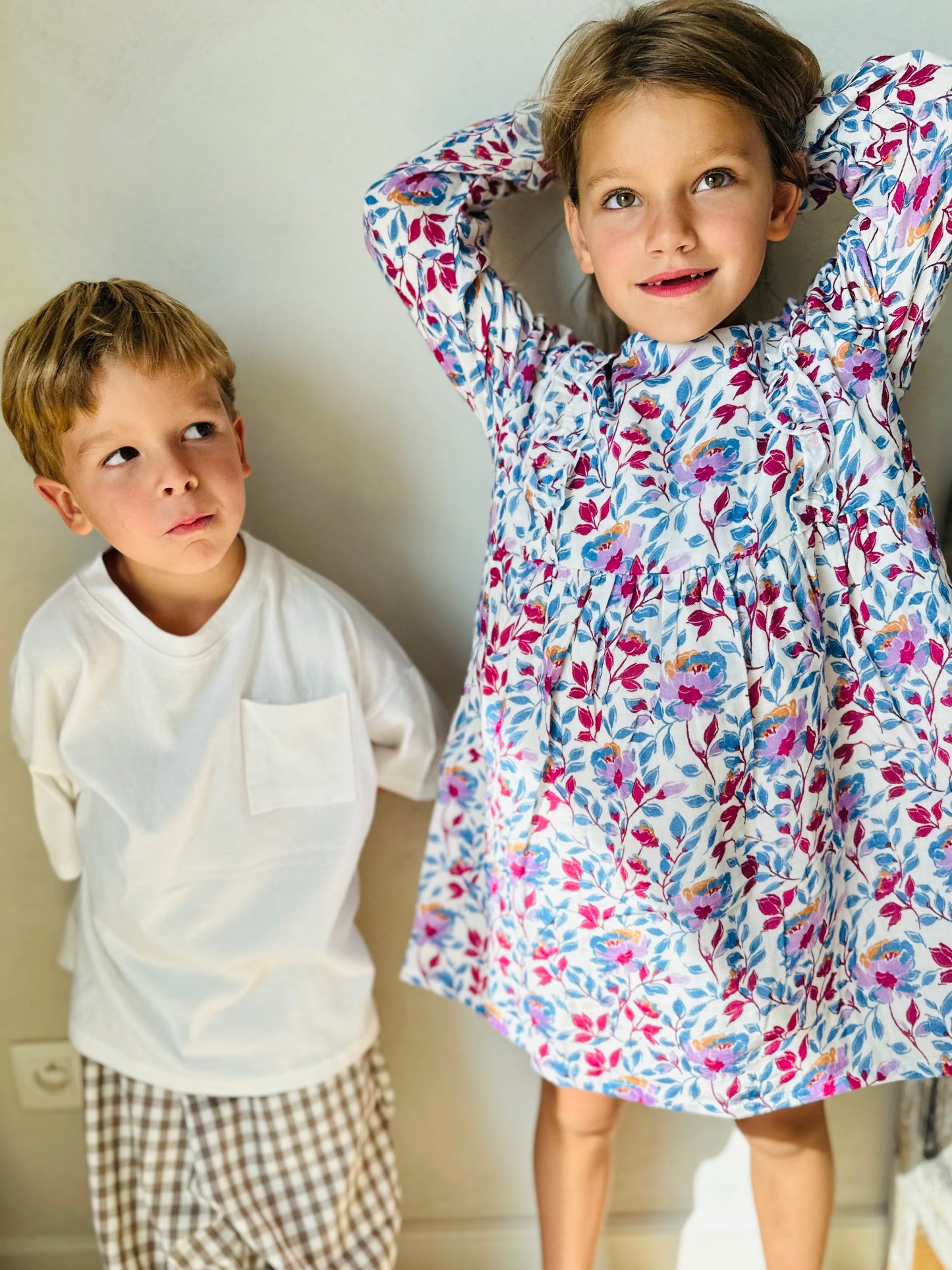 Blue flowers dress