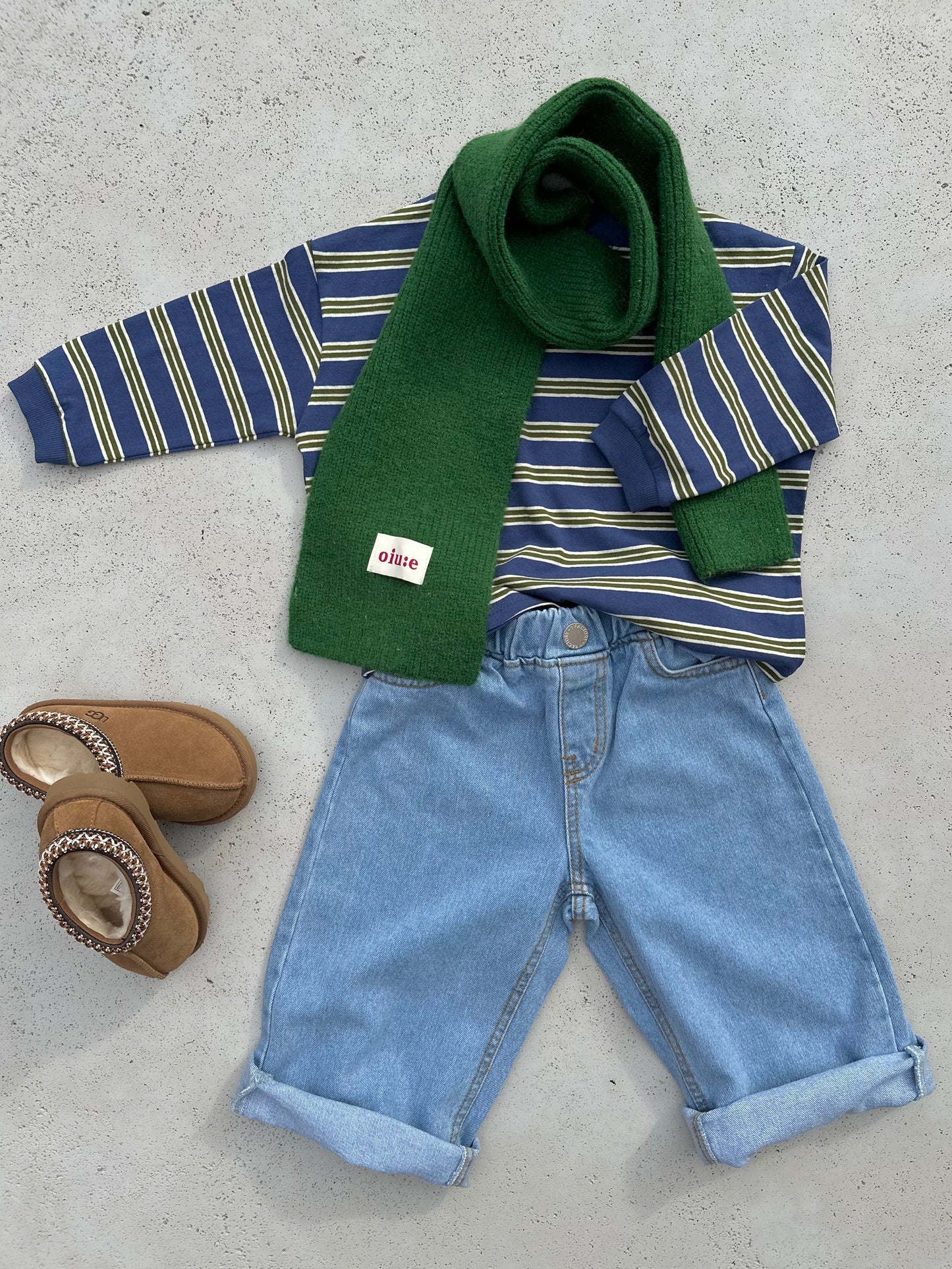 Daj stripe sweatshirt - blue/brown