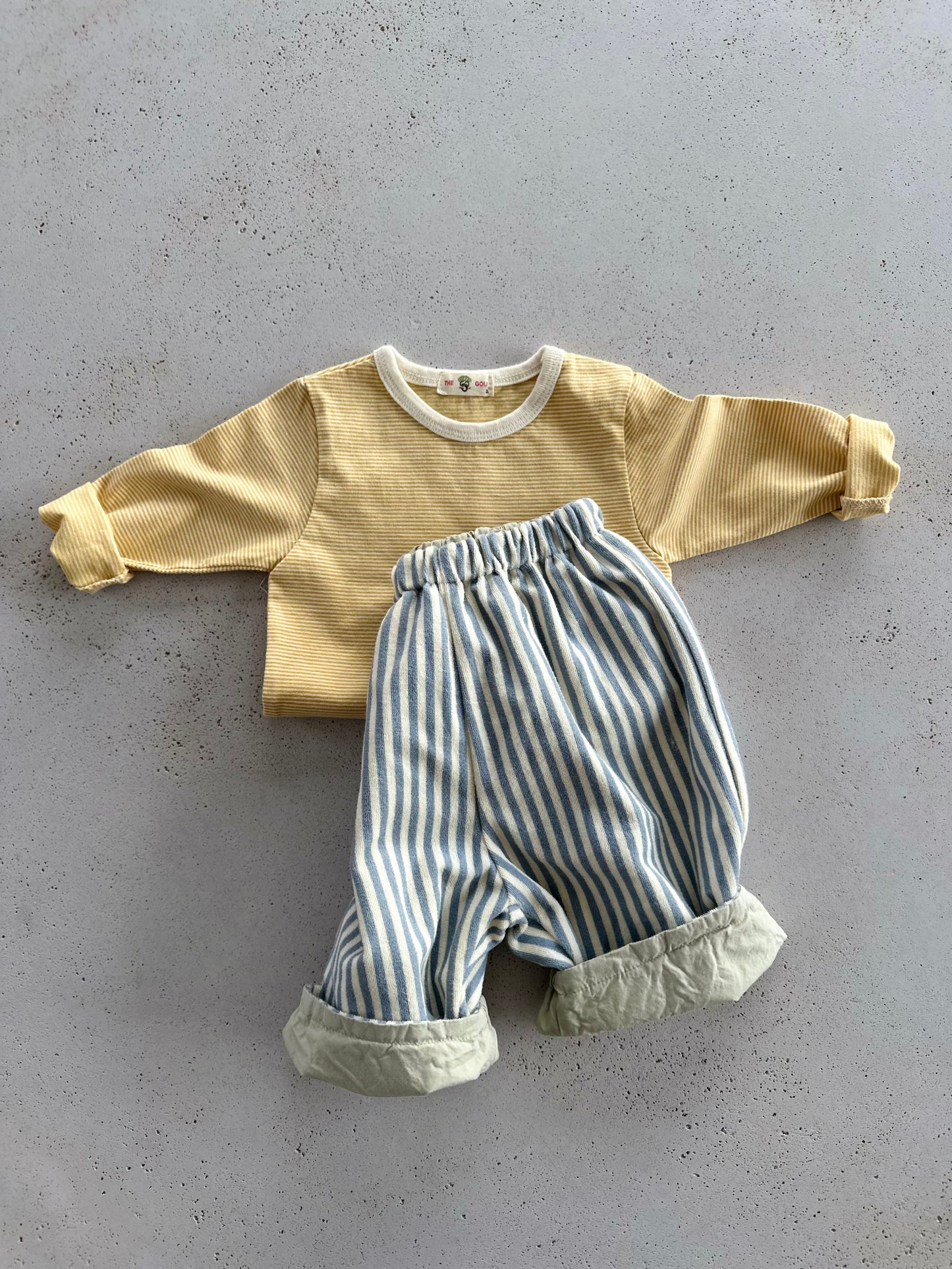 Bebe Lou stripe longsleeve - navy/yellow