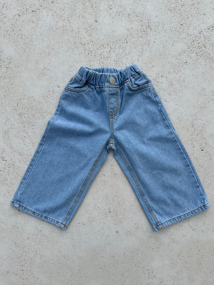 Jean long washed jeans - blue/lightblue