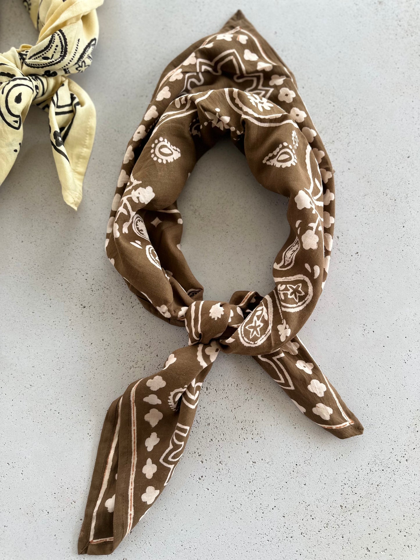 Oscar mom scarf - wine/butter/brown