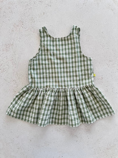 Susu check dress - green