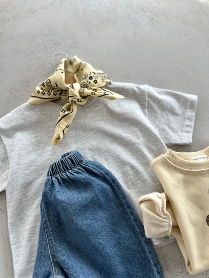 Oscar mini scarf - wine/butter