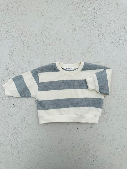 Bebe milk sweatshirt - ecru/grey