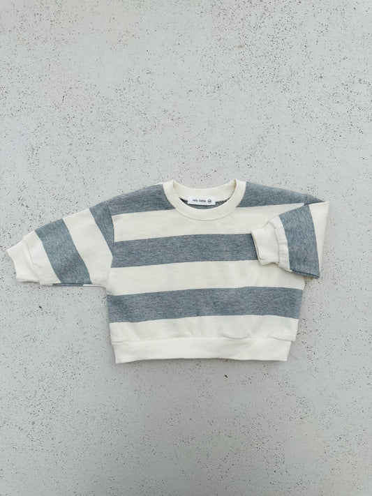Milk sweatshirt - ecru/grey