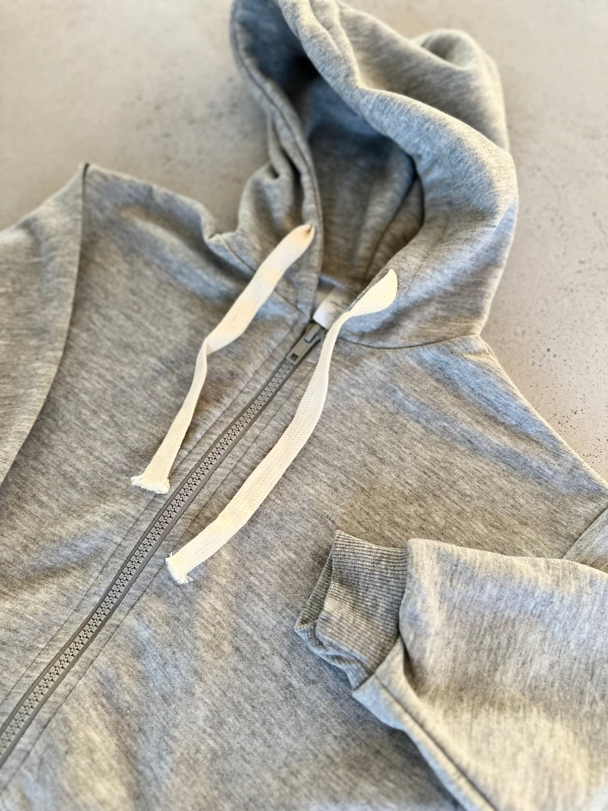 Willem zip-up hood jacket - melange grey