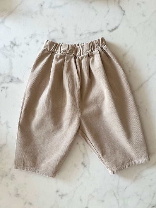 Rib pants - Beige