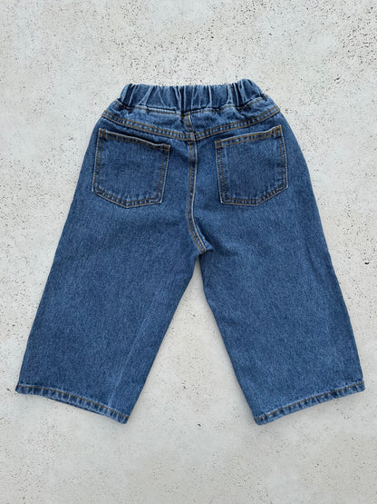 Jean long washed jeans - blue/lightblue