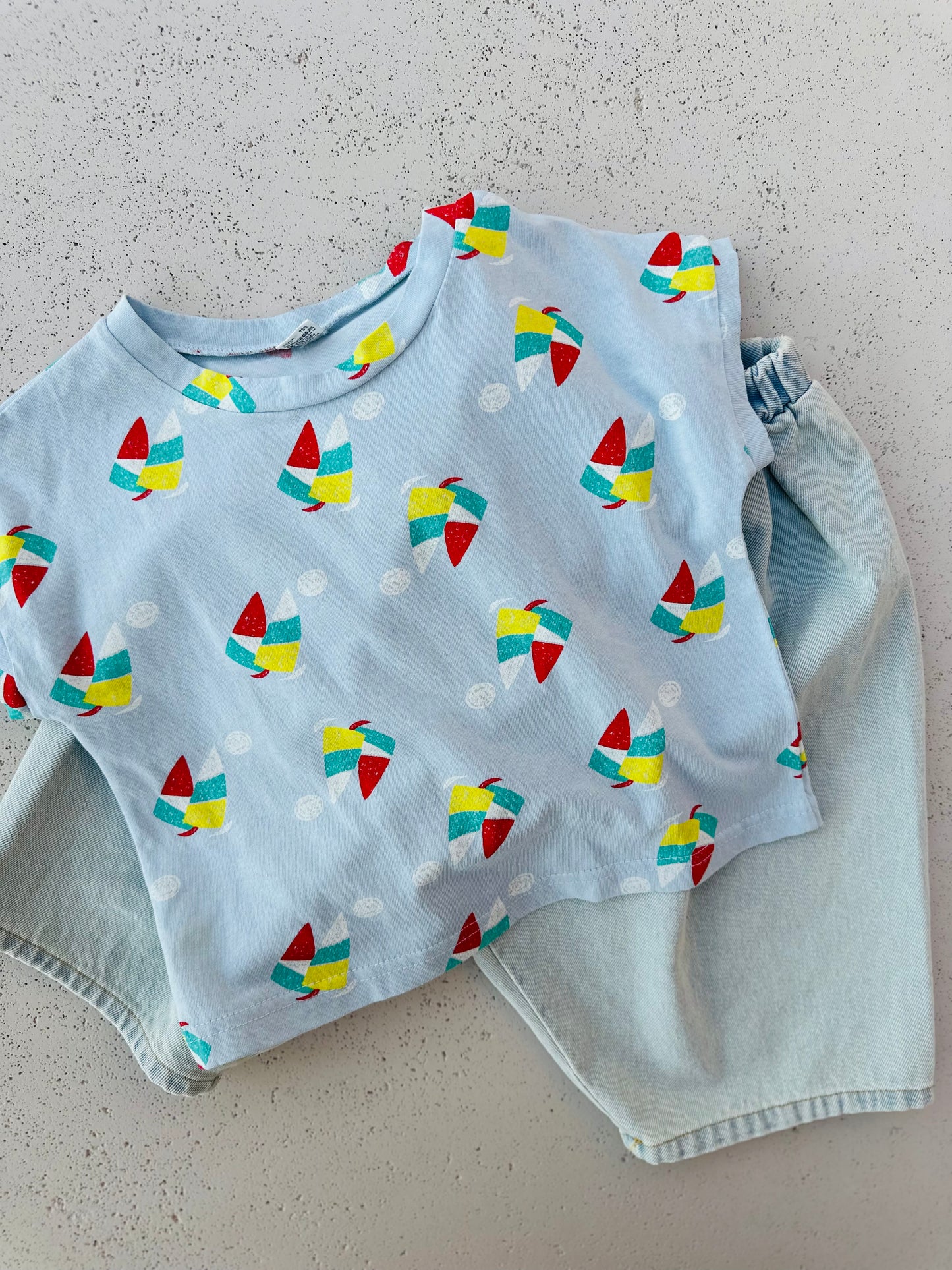 Yacht tee - Ice blue