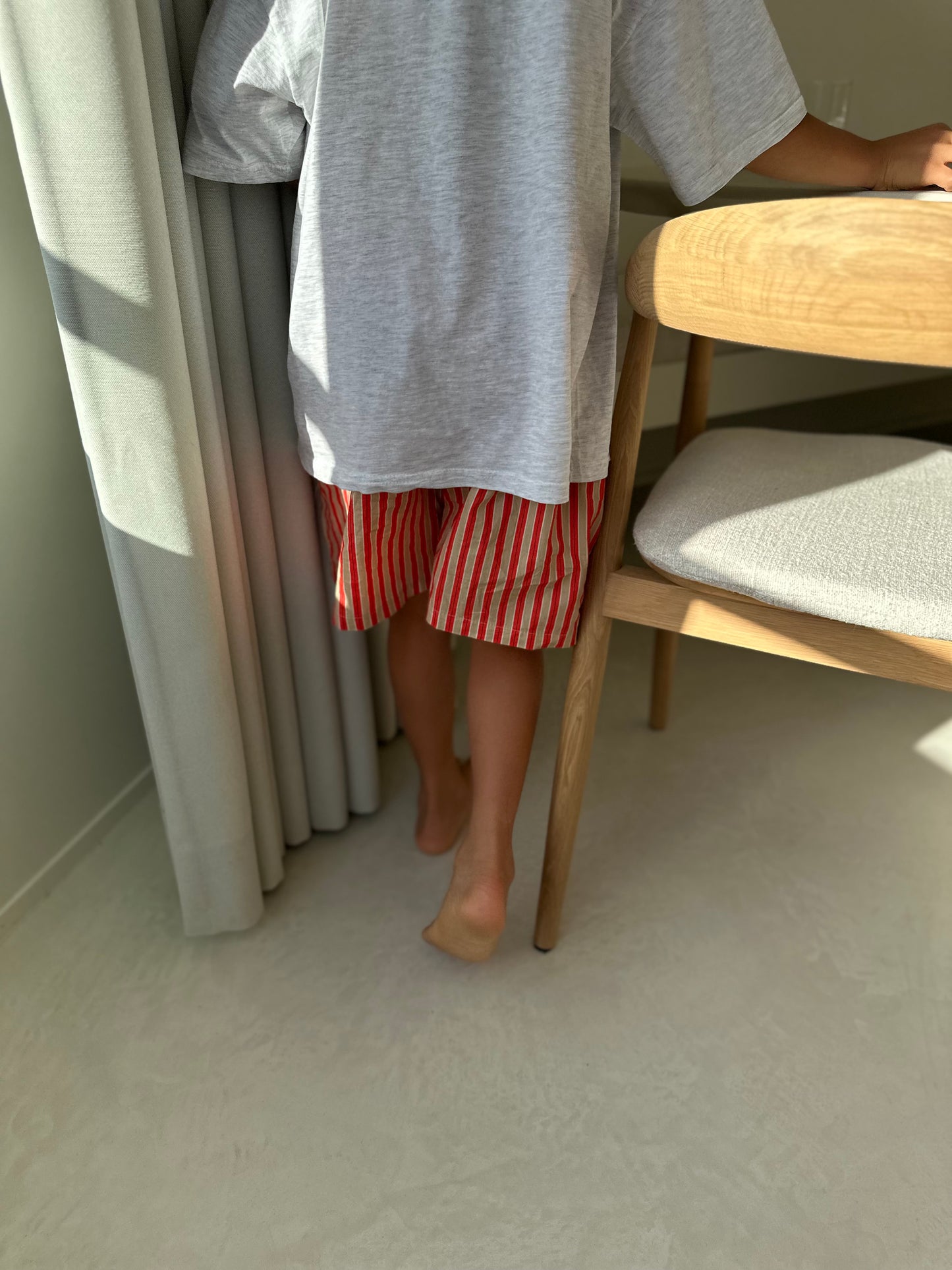 Bastien nice stripe pants - orange-beige