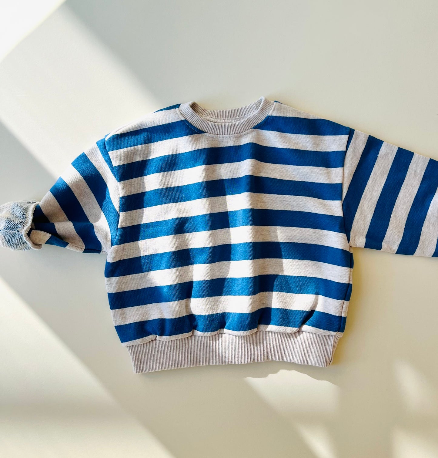 Skyline stripe sweater - Blue/melange