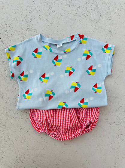 Yacht tee - Ice blue