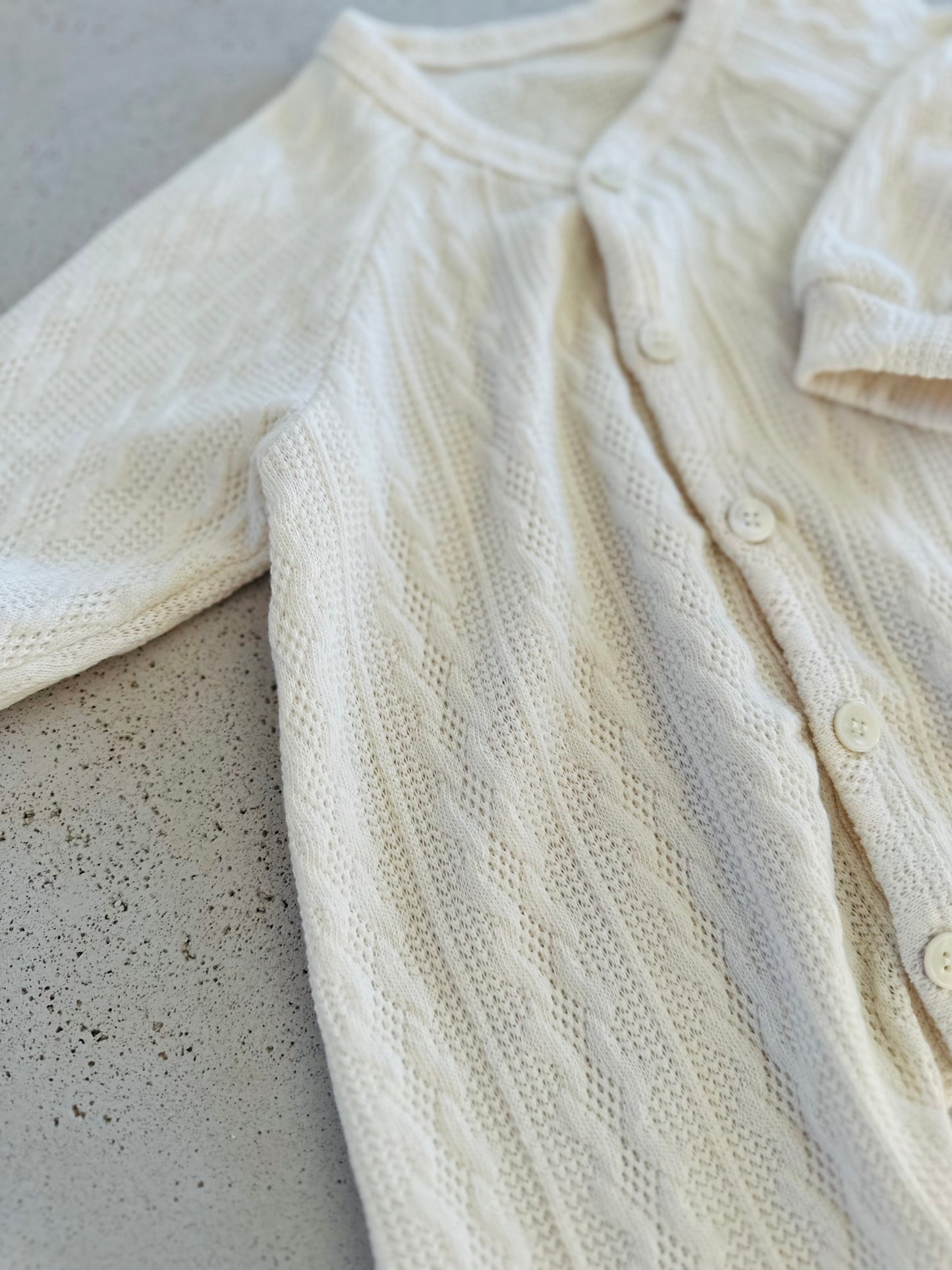 Bebe pointelle set - ivory