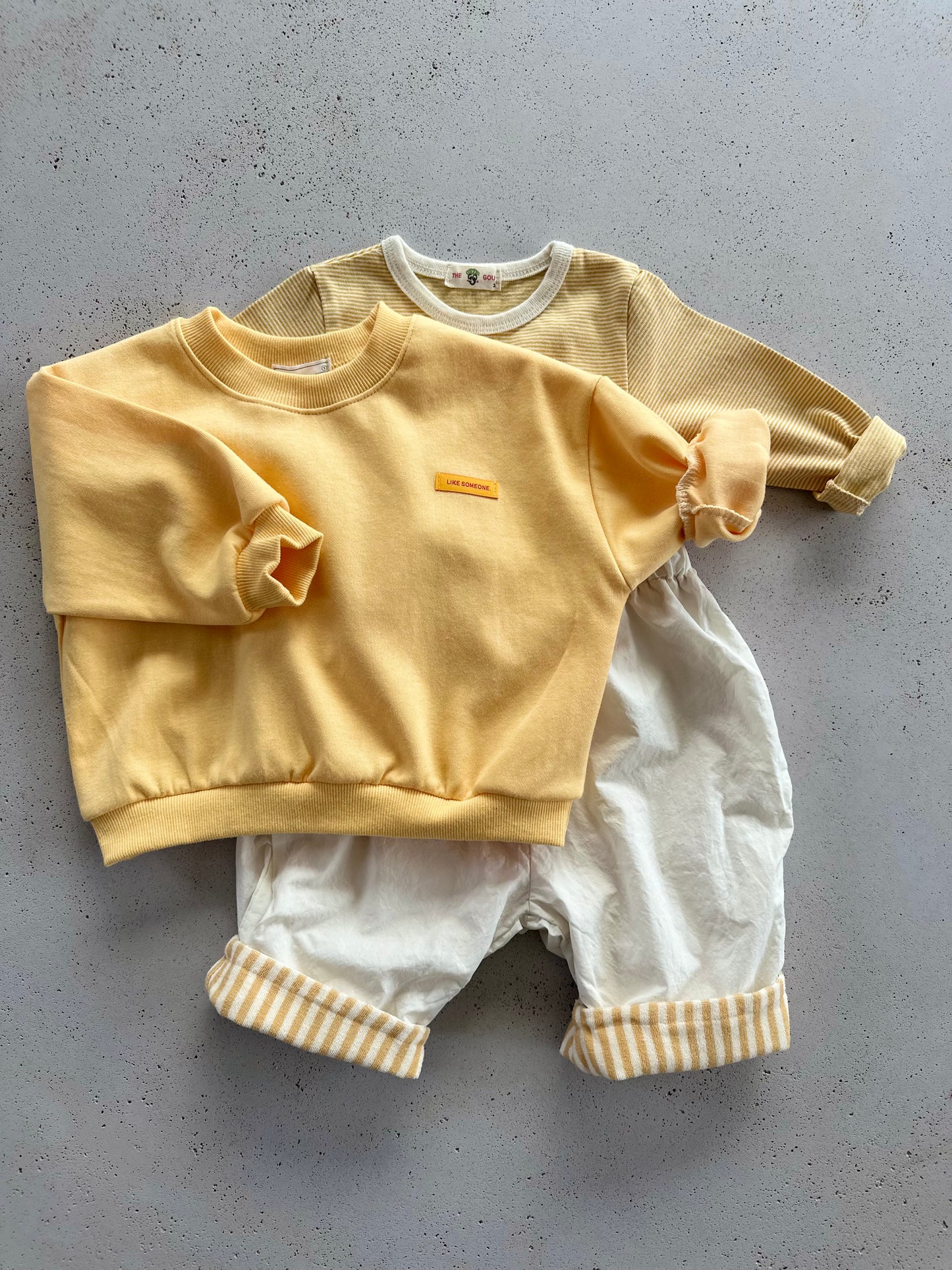 Bebe Lou stripe longsleeve - navy/yellow