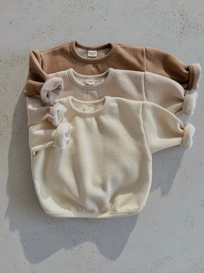 Bangbang bebe fleeced sweater - cream