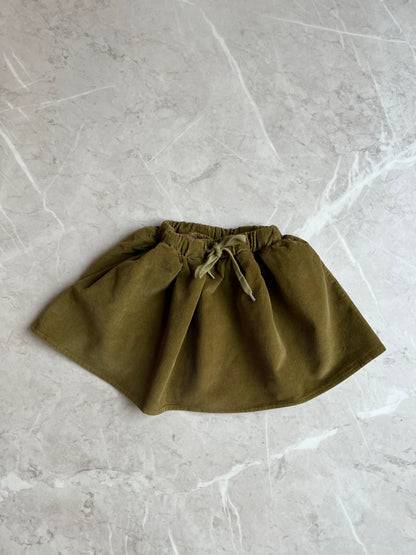 Corduroy Skirt - Olive