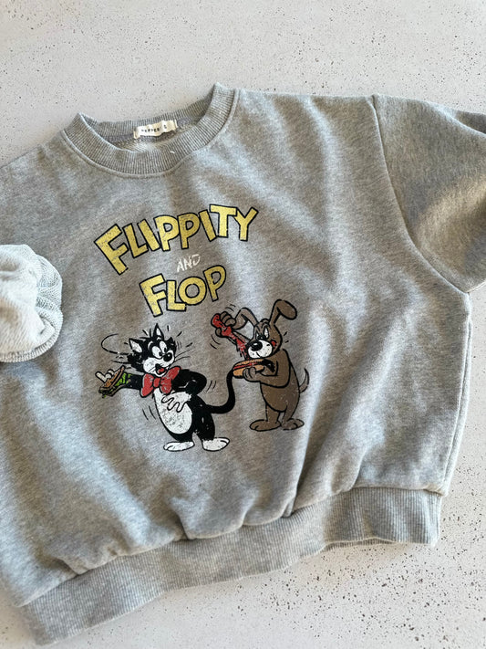 Hotdog sweater - grey melange