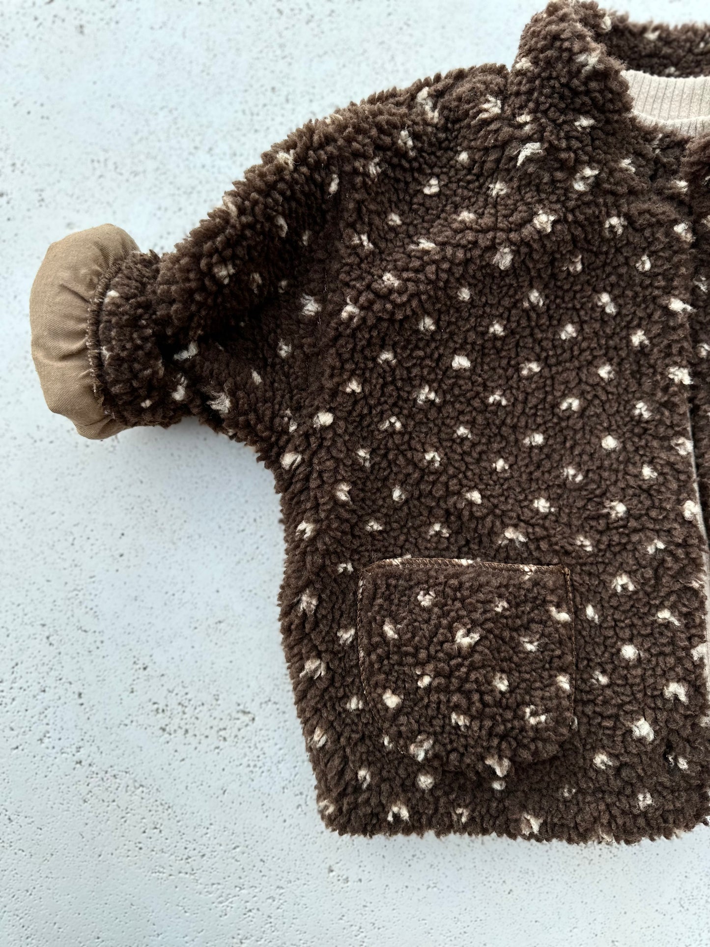 Bebe monet fleece jacket - brown