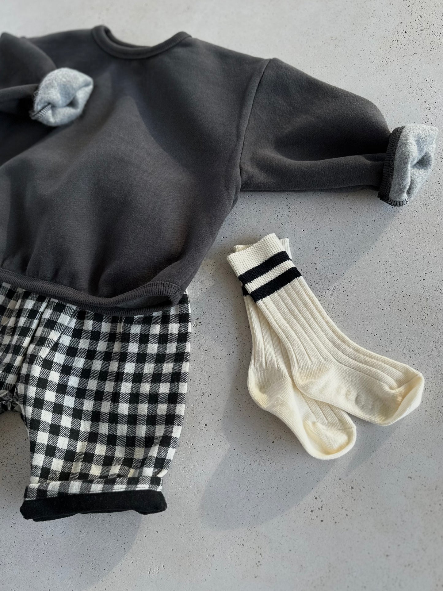 Bambi check pants - black