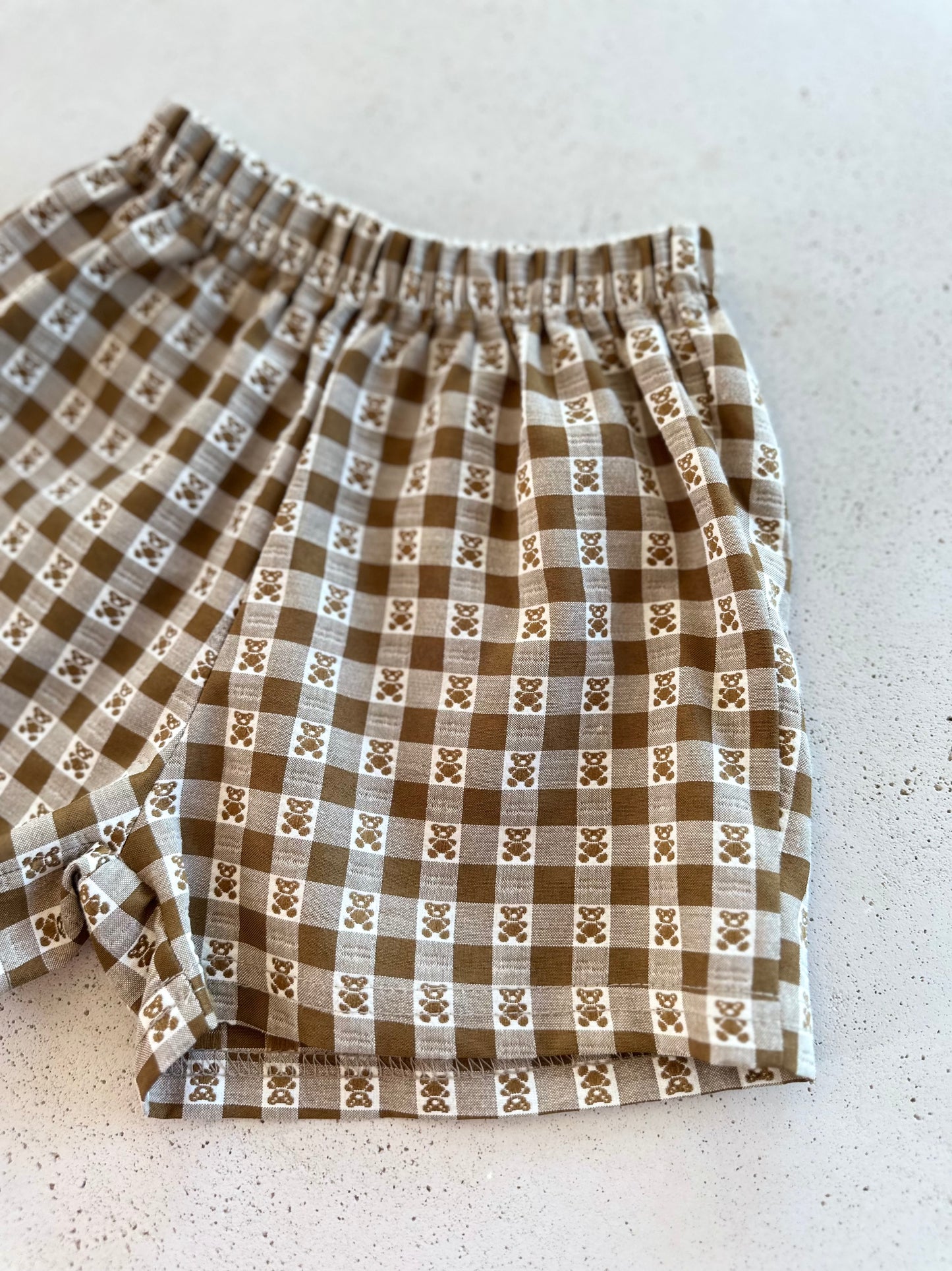 Cute bear shorts - milk-brown