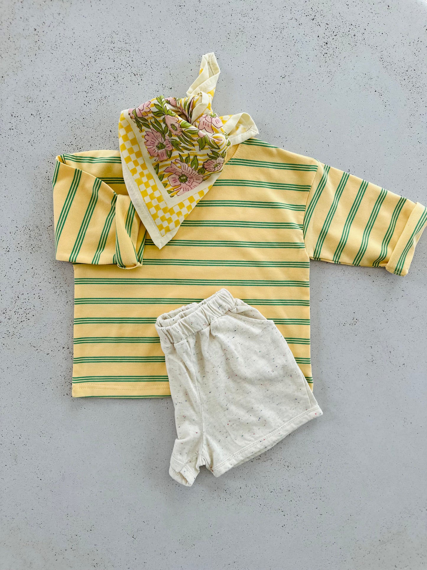 Dossy stripe tee - yellow