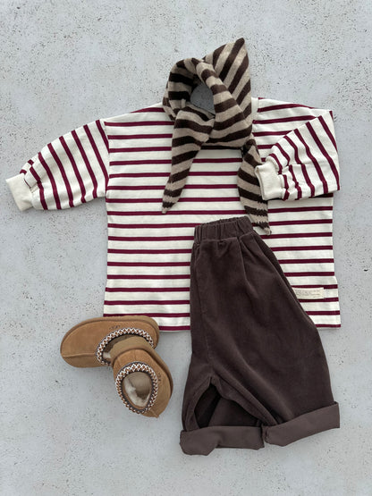 Ake boxy sweatshirt - wine