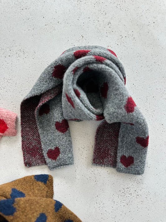 Hearts scarf - colors