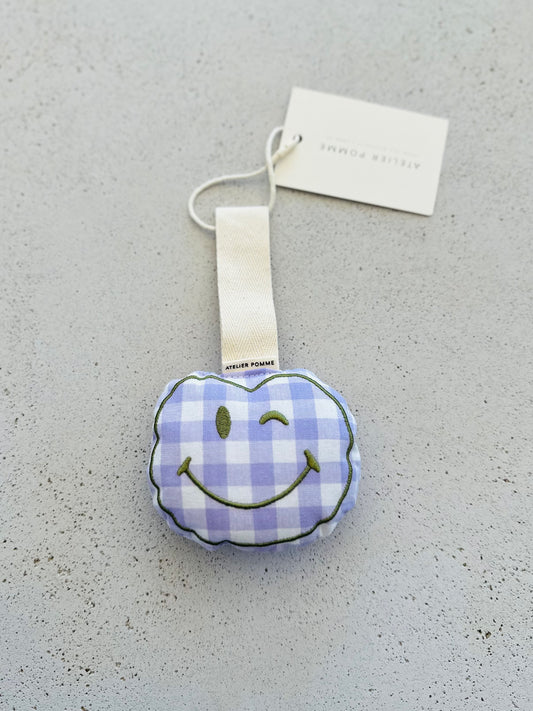 Pacifier cloth pomme - checked lila