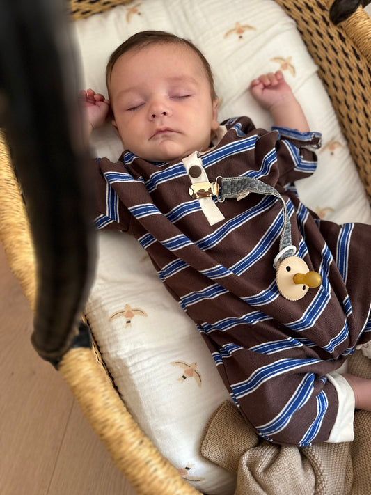 Bebe stripes suit - brown