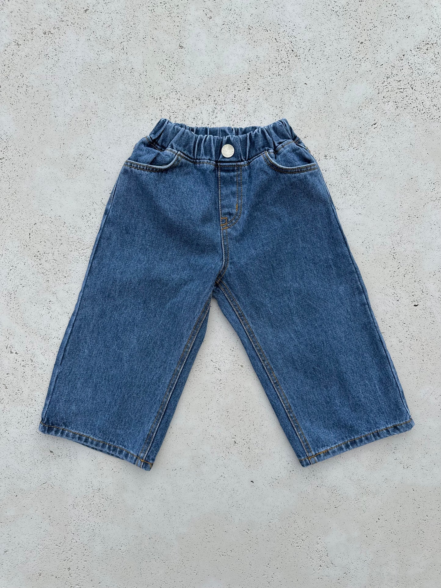 Jean long washed jeans - blue/lightblue