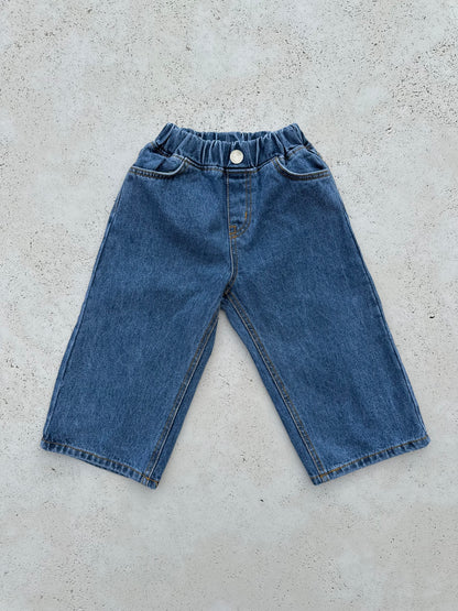 Jean long washed jeans - blue/lightblue