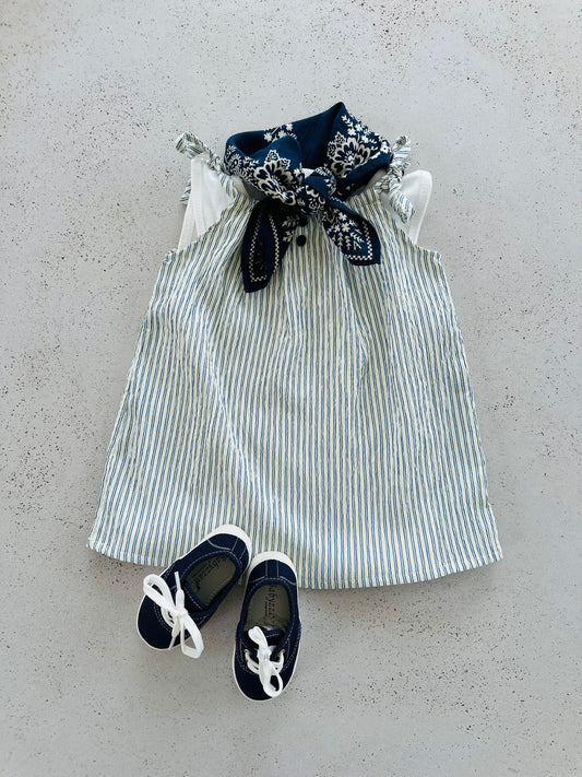 Raphi mini dress - navy stripe