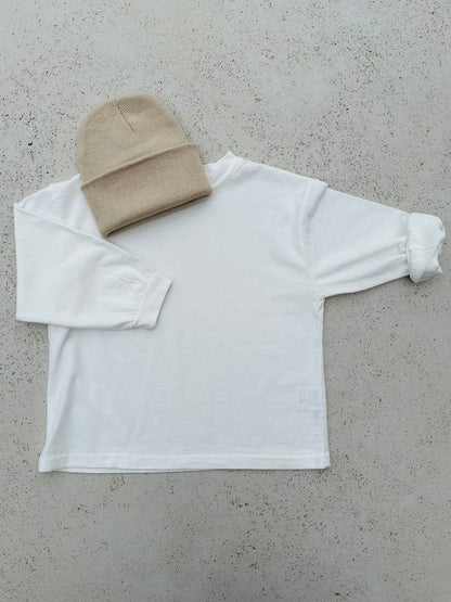 Basil basic solid tee - ivory