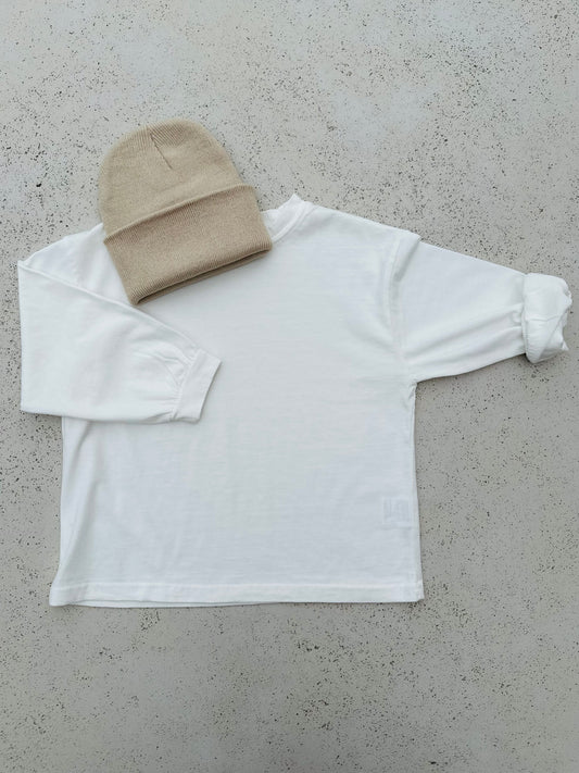 Basil basic solid tee - ivory