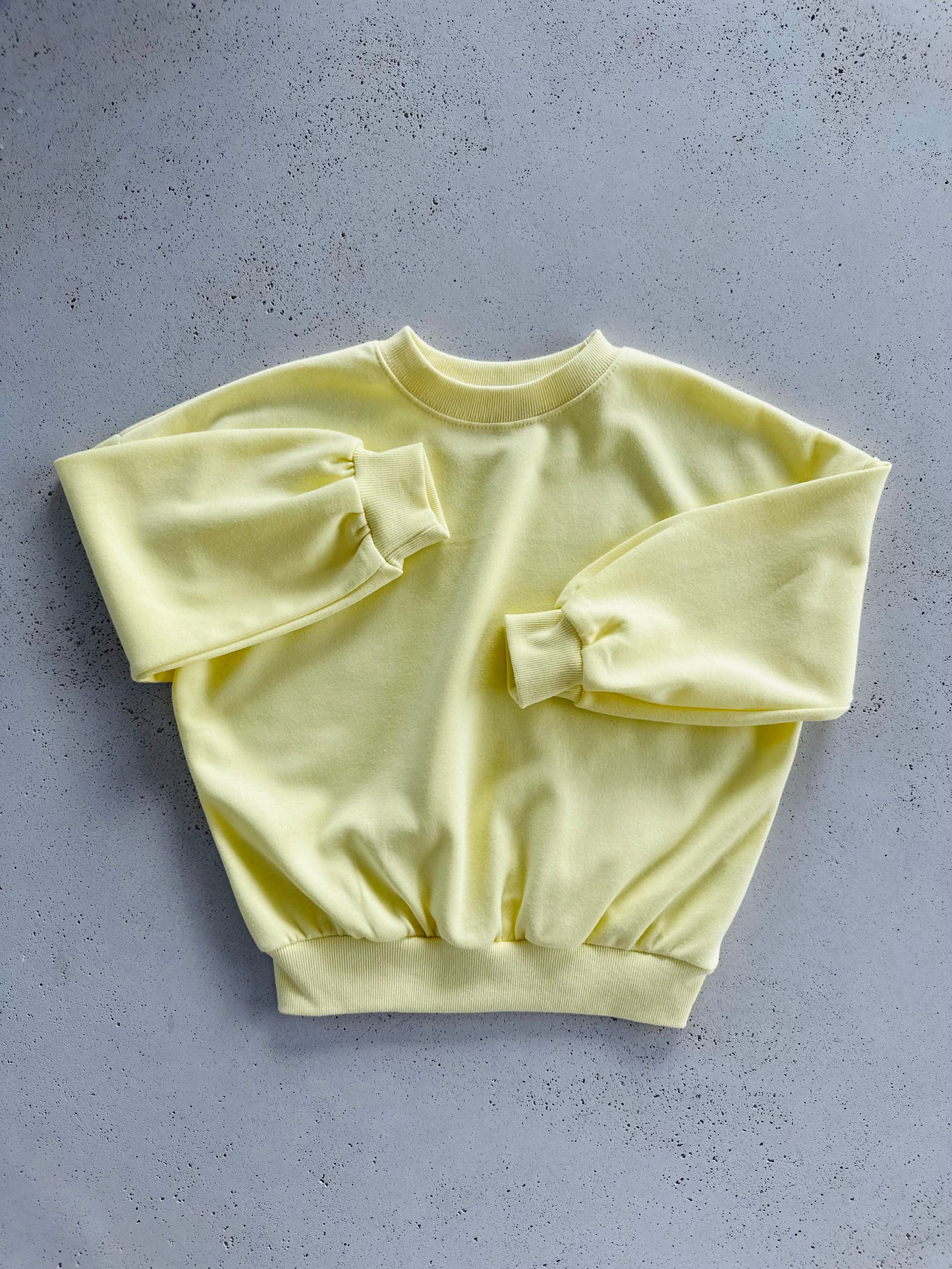 Crayon sweater - lemon yellow